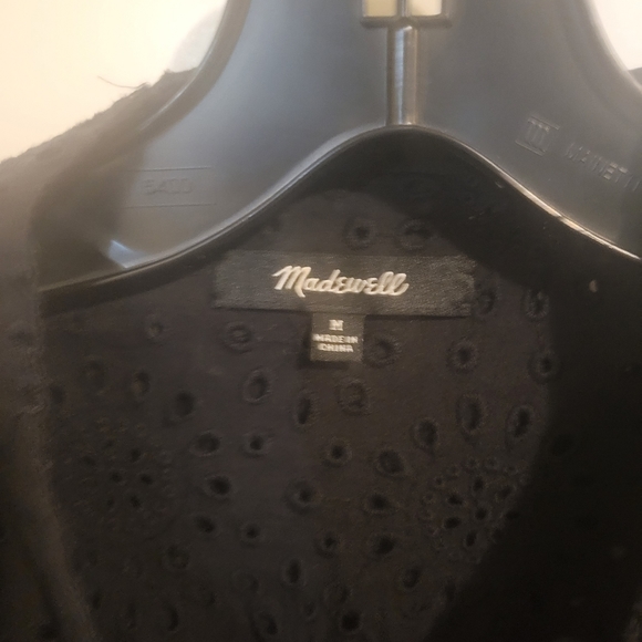 Madewell Eyelet Ruffle Front Blouse Size Medium - Picture 5 of 11